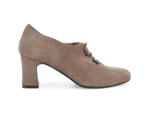 Melluso Scarpe Eleganti Accollate Senza Stringhe in Camoscio Beige X5216W-244686